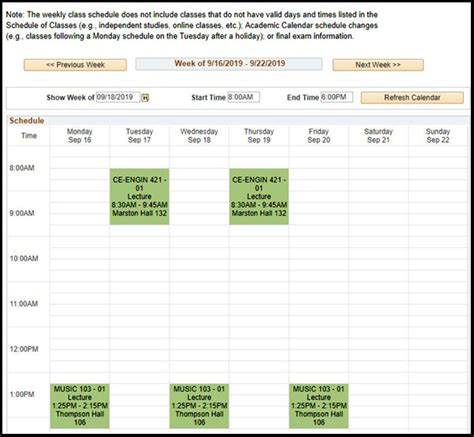 umass amherst academic calendar